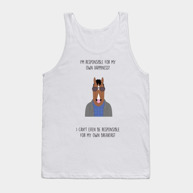 Bojack Horseman Tank Top by wackyposters